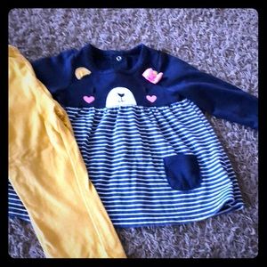 Two piece outfit with leggings